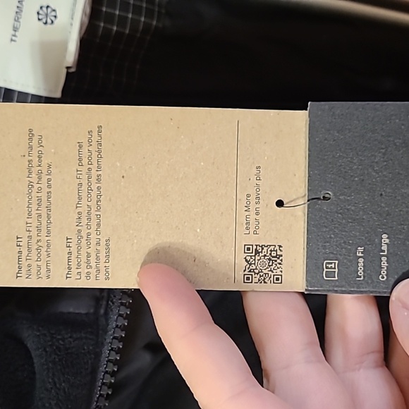 NIKE WOMENS WINDPUFFER BLACK GRID THERMA-FIT PADDED JACKET SIZE LARGE NWT - Picture 9 of 16